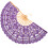 Éventail Portable En Et Bambou Violet Pour Spectacle 1