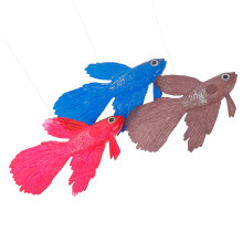 3St Aquariumdecor Met Tropische Siliconen Simulatievissen