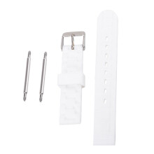 1 16 mm silikon-uhrenarmband, weiß, stylisches ersatz-armband