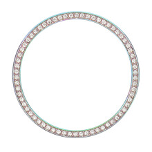 diamantring lünette 42 mm für watch4 kompatibel glitzerlünette