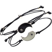1 Paar Leuchtende Yin-Yang-Armbänder für Paare, Freundschaftsarmbänder