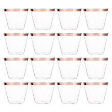 25Stk. Rose Gold Kunststoff Einwegbecher Für Party Hochzeit