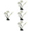 4 stk sushi teller blumen servierplatte 8