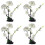4 stk sushi teller blumen servierplatte 7