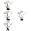 4 stk sushi teller blumen servierplatte 9