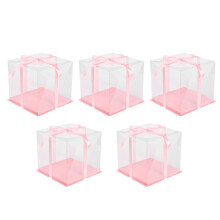 5 Sets Kuchenverpackungsboxen Mousse Dessertbehälter Geburtstagskuchen