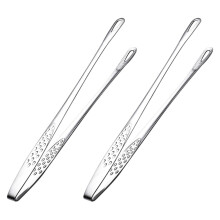 2Stk. 304 Grillzangen Brotschellen Grillzangen (Silber)