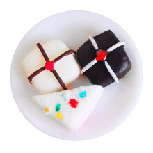 4 . mini kuchen modell, dessert spielzeug mit teller