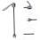 1Ensemble Support Roue Acier Usage Extérieur Noir 10