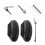 1Ensemble Support Roue Acier Usage Extérieur Noir 6