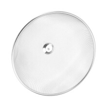 1Stück Essensabdeckung Faltbar Rund 24Cm Silber Für Zu Hause