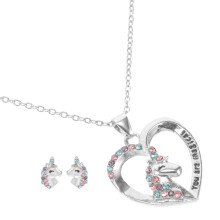 1 Set Ohrringe Kette Anhänger Halskette Schmuck