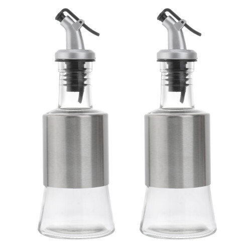 2 Stk. Ölflaschen 200 Ml Gewürzflasche Ölspender 2