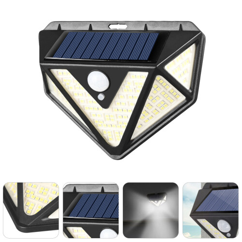 Led Solar Sensor Wandlampe Mit Bewegungsmelder 1