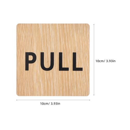 2Stk Push Pull Türschilder Für Außen Glastüren Holz 1