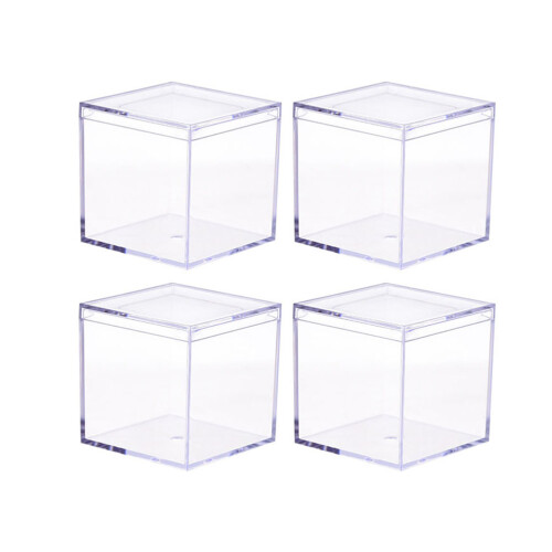 4Stück Transparente Display Aufbewahrungsbox