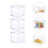 4Stück Transparente Display Aufbewahrungsbox 4