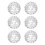 6Pcs Silver Plastic Lampshades for String Light and Lawn Lighting DIY 1