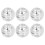 6Pcs Silver Plastic Lampshades for String Light and Lawn Lighting DIY 4