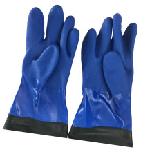 1 Paar Verlängerter PVC Handschuh Ölbeständig Verschleißfest Schwarz