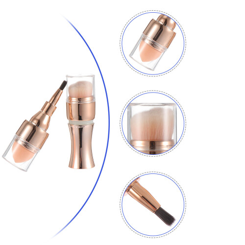 1 goldener make-up- , tragbares tool für 2