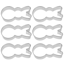 6 Ausstechformen Hase Aus Metall