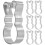 6 Ausstechformen Hase Aus Metall 8