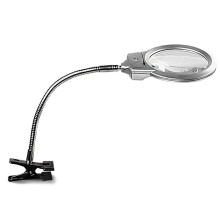 Led Lupe Lampe Mit Klemme Metall Schwanenhals Für Büro Zuhause