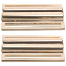 Masteelf 2 Pairs Enamel Belt Buckle Toggle For Wind Coat Alloy