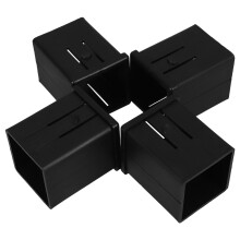 4 Stück Quadratrohr Hohlmuffe Buchse Fitnessgerät Ersatzteile