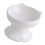 1Pc Ceramic Inclined Cat Feeding Bowl White 1