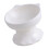 1Pc Ceramic Inclined Cat Feeding Bowl White 8