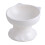 1Pc Ceramic Inclined Cat Feeding Bowl White 6