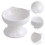1Pc Ceramic Inclined Cat Feeding Bowl White 7