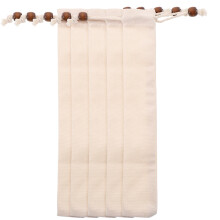 5 bestecktaschen mit kordelzug für löffel gabel messerstäbchen