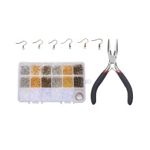 1 Set Diy Schmuckmaterial Kupfer Ohrringe Zubehör 18 Fächer Mit