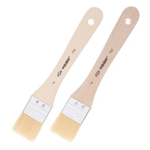2 stück holz ölgemäldepinsel kurzer griff aquarellpinsel künstler 2#