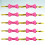 100Stk Backverpackungs Band Lebensmittel Verschluss Wrapper Rosé 6