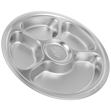 1 geteilter - und frühstücksteller silber