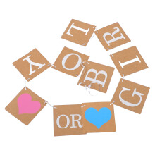 Boy Or Girl Banner Jute Für Baby