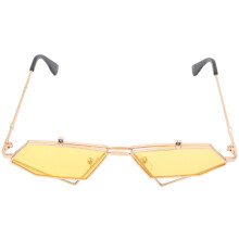 Trendige Sonnenbrille Katzenaugenform Modische Gelbe 1 Stück