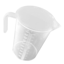 messbecher für aquarium, futterbecher für fische, zubehör weiß