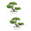 2Pcs Small Green Plastic Artificial Bonsai Tree Fake Plants for Table 9