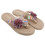 1 Paar Gewebte Flip-Flops Hawaii- Mit Blumenmuster 10