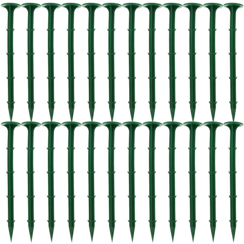 100 kunststoff gartenspieße befestigungshaken 1