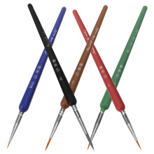 5Stk Holz Pinsel Set Für Chinesische Kalligraphie Malerei Bunte Fasern