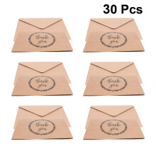 30Stk Kraftpapier Danke Mit Umschlag Für Scrapbooking Und Briefe