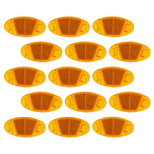 16-teiliges fahrradreflektor-set für nachtsicherheit, gelb