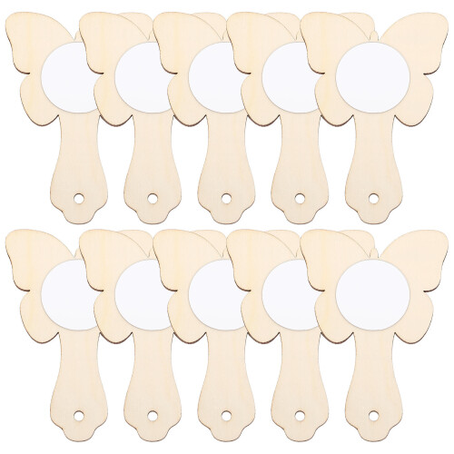 10 Stuks Spiegels Diy Ongeverfde Handspiegels