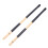 1Paar Robustes Bamboo Drumstick Set Schwarz Mit Rutschfestem Griff 1